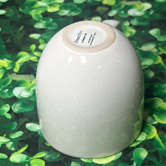 AmorArc 12oz Ceramic Modern Coffee Mug White-Reactive Glaze - Picture 7 of 10